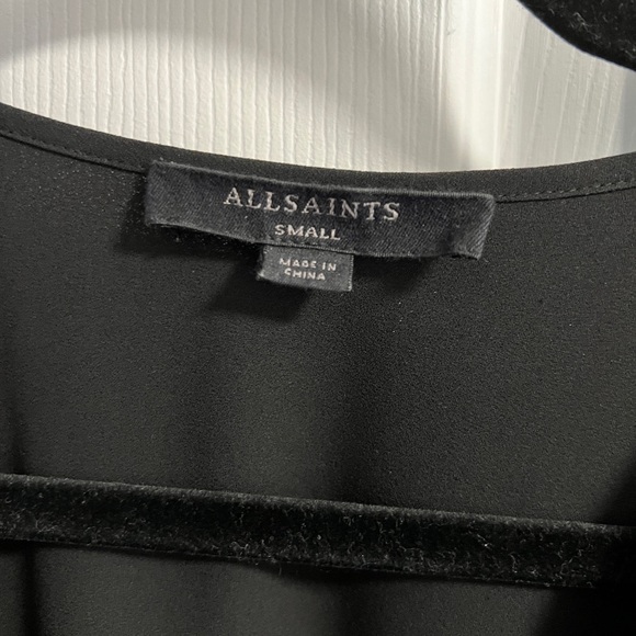 ALLSAINTS Lavete Top - Black - Small - Picture 3 of 5